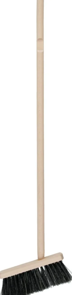 Kort og feiebrett i tre og plast, 90 cm