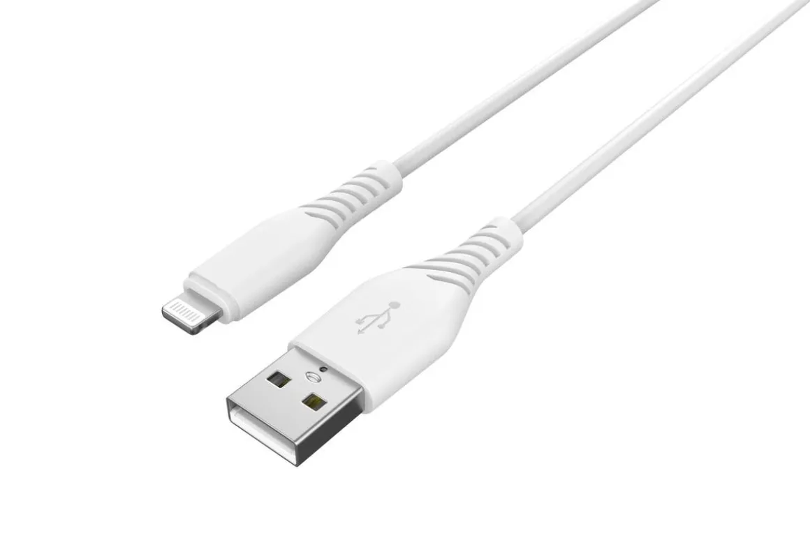 Kort USB kabel for iPhone 0,3 m USB A til Lightning Clas Ohlson