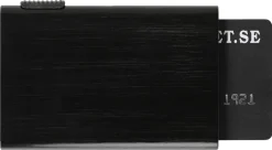 Kortholder i aluminium med RFID, 5 rom, svart
