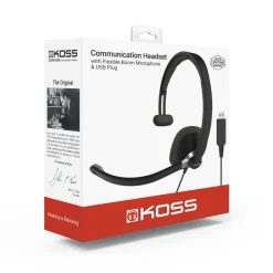 KOSS headset med mikrofon CS295 mono on ear, USB