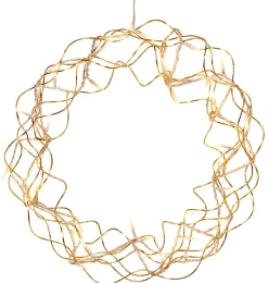 Krans med LED-lysslynge