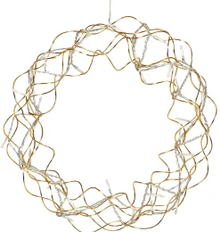 Krans med LED-lysslynge