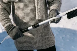 Kungs Tele-is snøkost til bil med isskrape, teleskop 77-105 cm