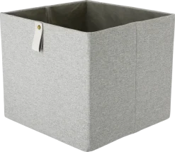 Kvadrat oppbevaringsboks, lin-look