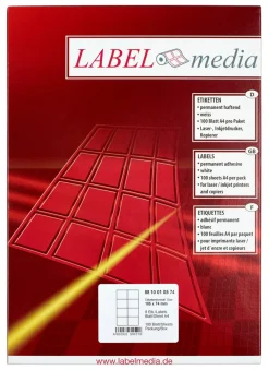 Label Media etiketter 105x74 mm