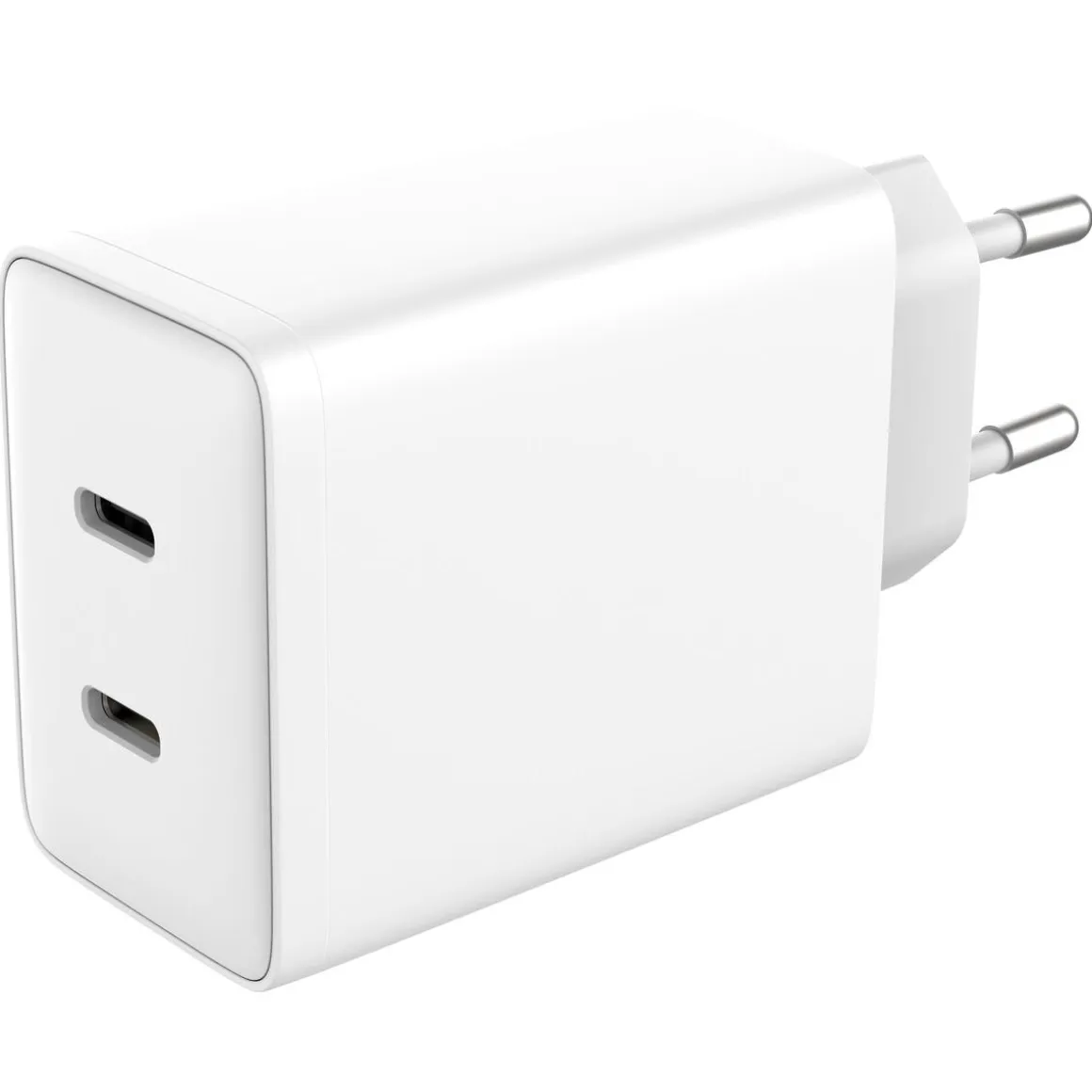 Lader USB-C 2 porter GaN PD, 45 W