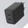 Lader USB-C 2 porter GaN PD, 45 W