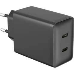 Lader USB-C 2 porter GaN PD, 45 W
