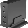 Ladestasjon USB-C/A 4 porter GaN PD, 108 W