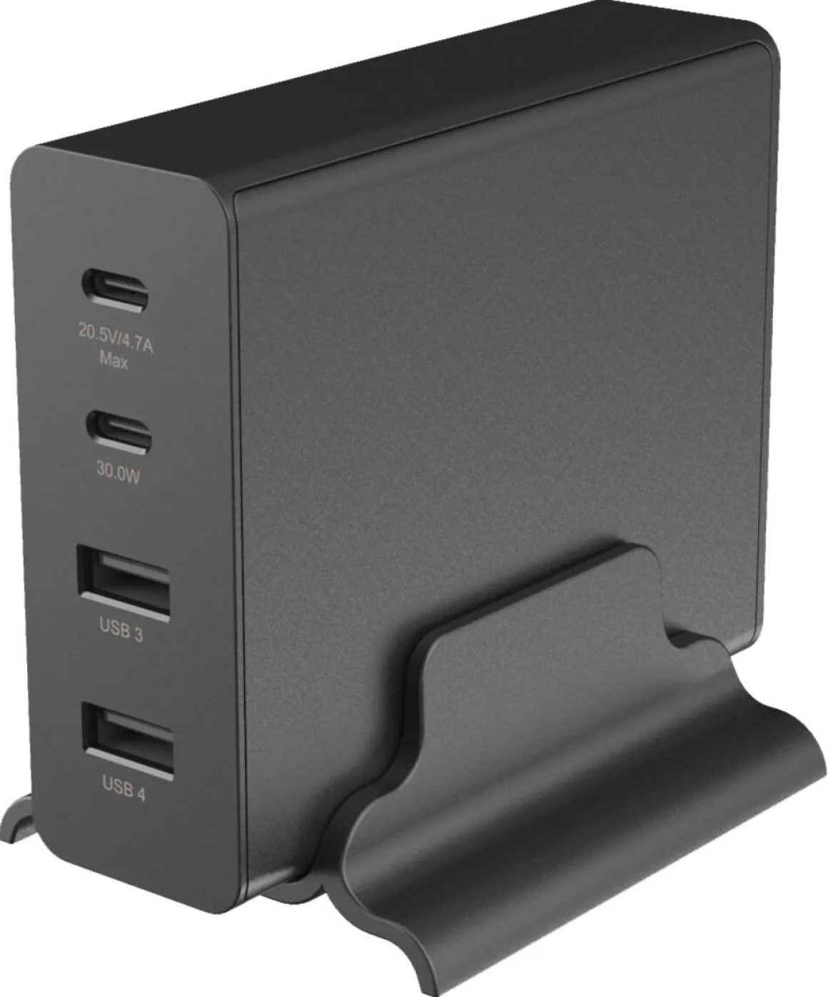 Ladestasjon USB-C/A 4 porter GaN PD, 108 W