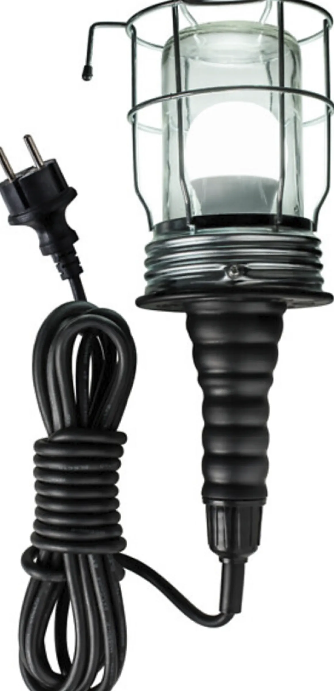 Lampe med ledning IP54, tåler vannsprut, Airam