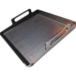 Landmann stekehelle for grill, karbonstål, 40 x 39 cm