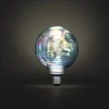 LED dekorpære E27 2 W dimbar sølv metallic, 125 mm