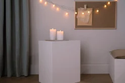 LED kubbelys med timer, hvitt