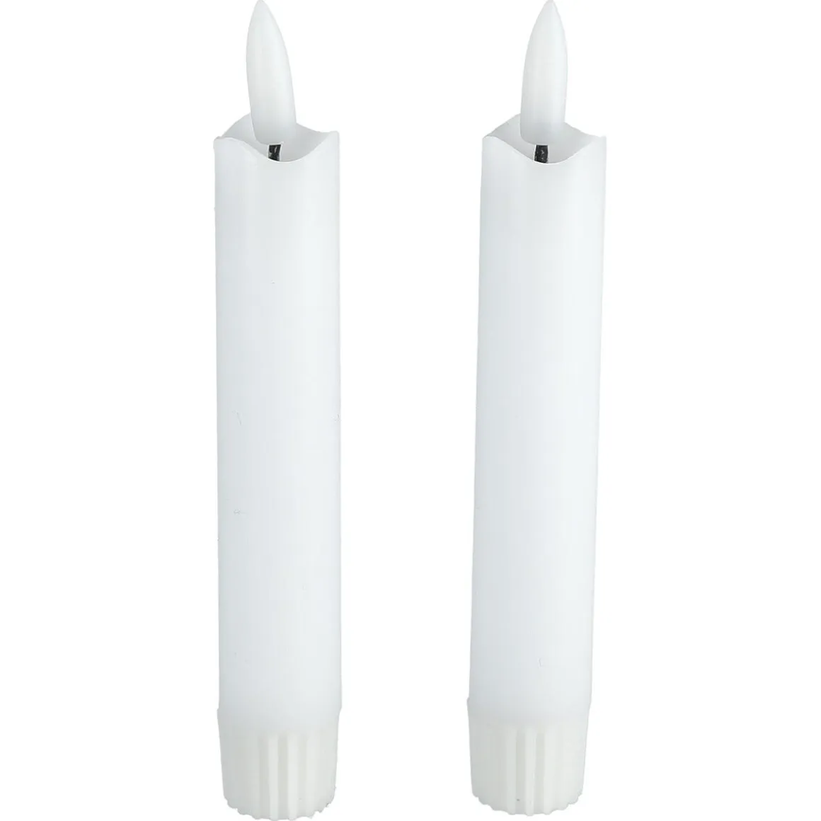 LED antikklys 15 cm med flakkende flamme, 2-pakning