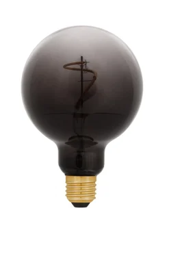 LED dekorpære E27 med sotet glass, dimbar, 95 mm