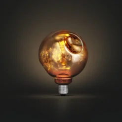 LED dekorpære E27 4,5 W dimbar messing metallic, 125 mm