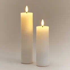 LED-kubbelys Slim med timer, hvitt, Northlight, diameter 5 cm