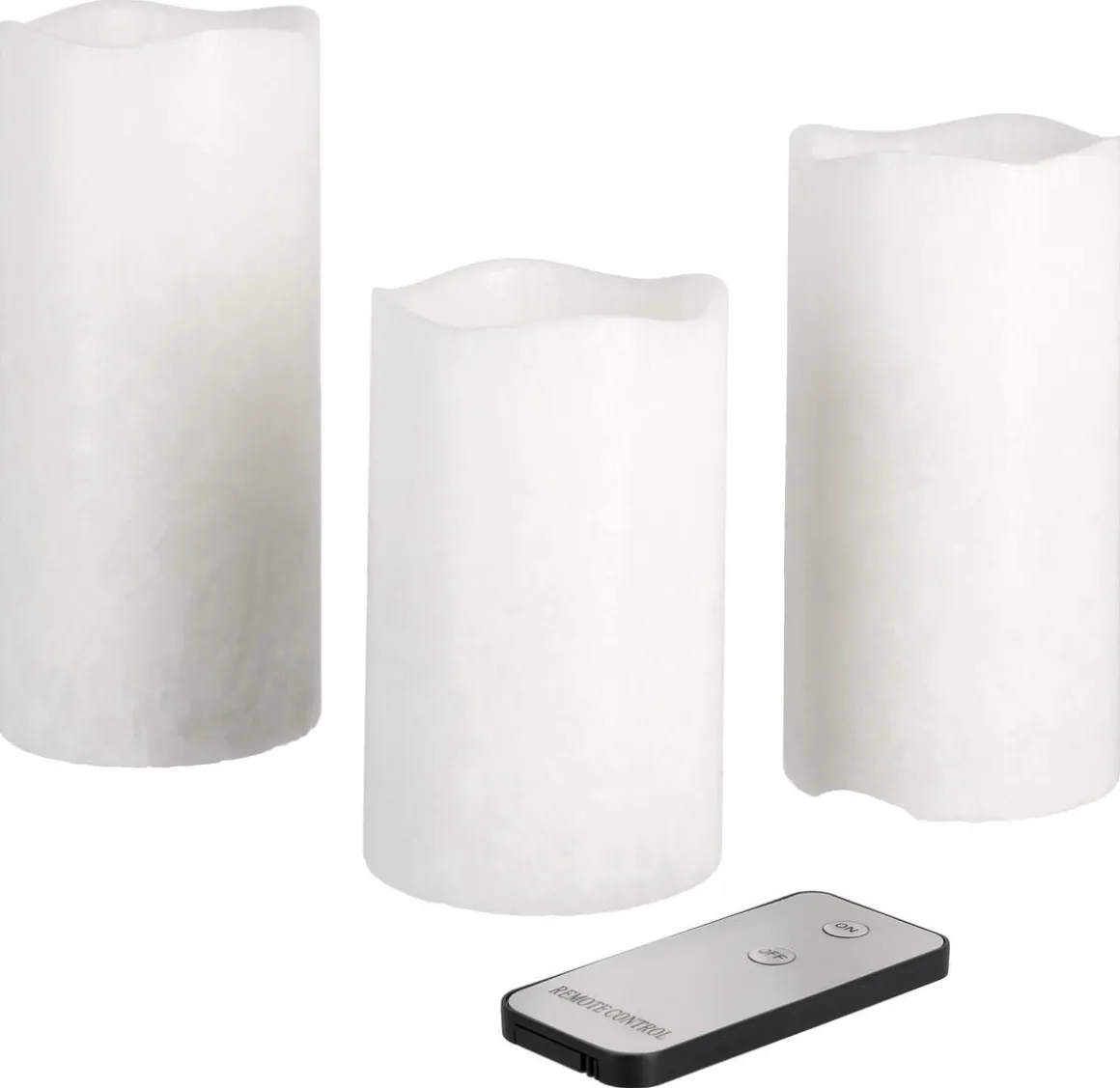 LED kubbelys med fjernkontroll, 3-pk