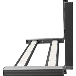 LED plantelys 200 W panel for oppheng, svart