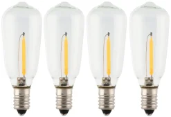 LED-pærer til adventsstake E10, 10-55 V, 4-pakning