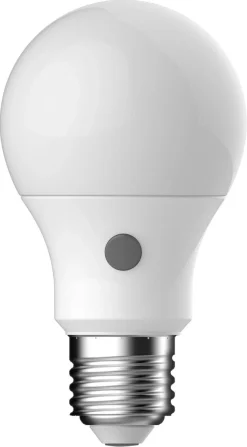 LED-pære, sensor og skumringsrelé, E27 A60 4,2 W