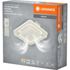 Ledvance firkantet LED-takvifte 55 W, hvit