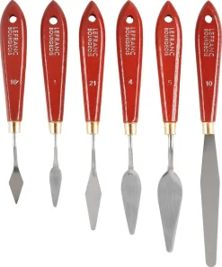 Lefranc & Bourgeois maler- og palettkniver, 6-pk