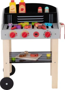 Lekegrill i tre for barn, 26 deler, fra 3 år