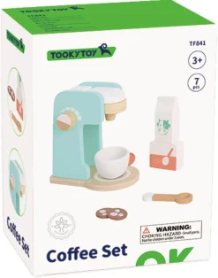 Lekekaffetrakter i tre, fra 3 år