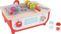 Lekekjøkken med grill i tre, 23 deler, fra 3 år