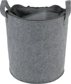 Lekematte med oppbevaringskurv, 135 cm, grå