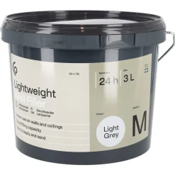 Lettsparkel Medium innendørs, lysegrå, 3 liter