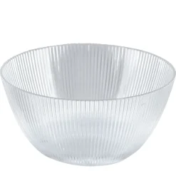 Liten plastskål, transparent, 15 cm, 4-pakning