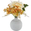Liten rund vase 15 cm, grå