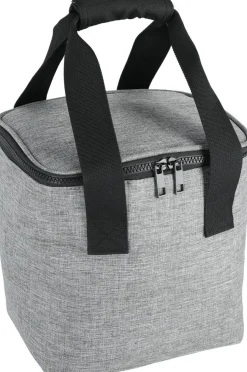 Liten kjølebag med håndtak, myk, grå, 9 liter