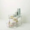Liten oppbevaringshylle med 2 skuffer, 23 x 31,7 x 18,8 cm