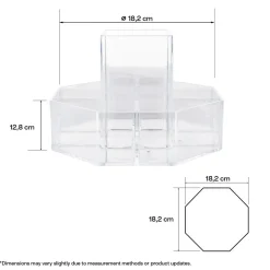 Lite, roterende sminkestativ, makeup organizer