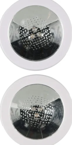 Lysende glassbrikke LED RGB, batteridrevet, 2-pakning