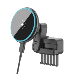 Magnetisk mobilholder med trådløs Qi2-lading for Tesla
