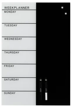 Magnettavle glass Ukeplan