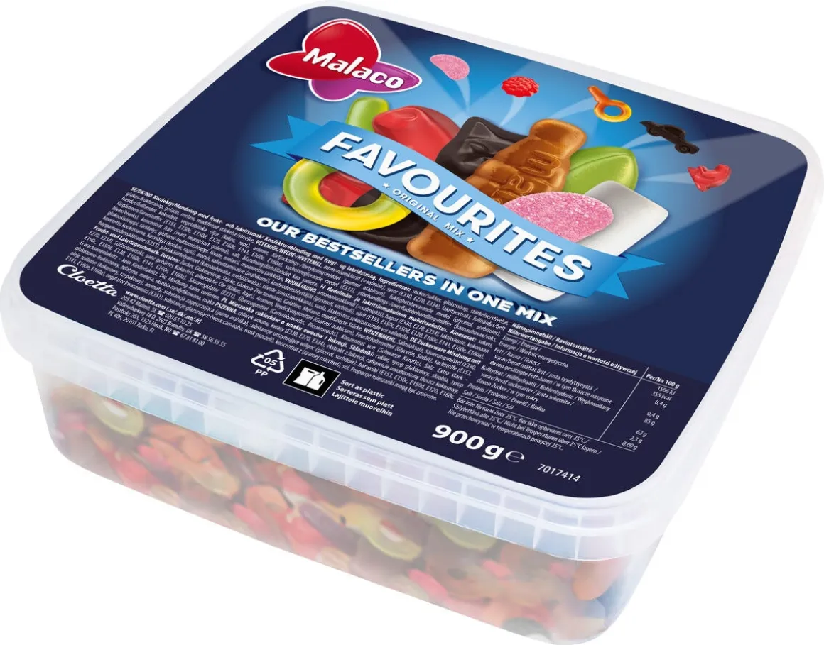Malaco Favourites smågodtblanding 900 g