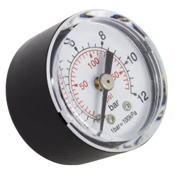 Manometer til kompressor, 0–12 bar, R 1/8"