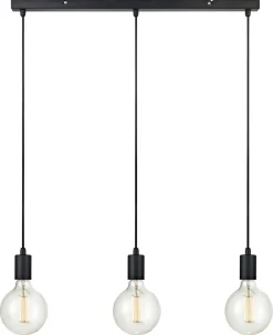 Markslöjd Sky rett taklampe svart, 68 cm