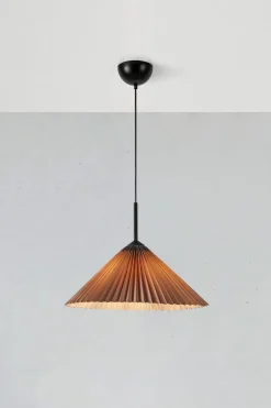 Markslöjd Plisado plissert taklampe grå, 50 cm