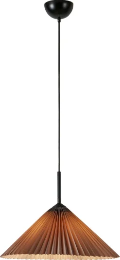 Markslöjd Plisado plissert taklampe grå, 50 cm