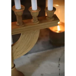 Markslöjd Torpa adventsstake i tre 7 LED brunbeiset 53 cm