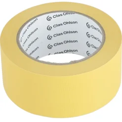 Maskeringstape for utendørs bruk, gul byggtape, 50 mm x 33 m