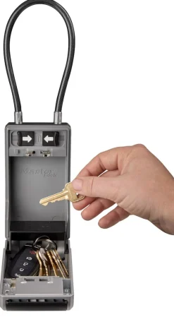 Masterlock nøkkelskap med kode og vaier
