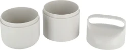 Matboks med 2 rom, 600 + 500 ml, plast, beige